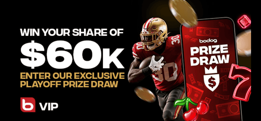 Bodog’s Road to Super Bowl $60k Prize Draw